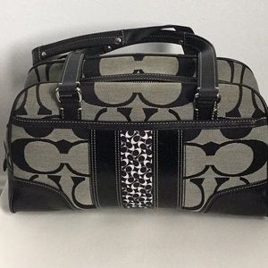 Black/Gray Coach purse